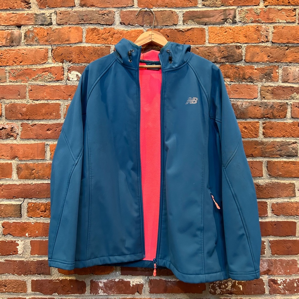 New Balance Teal Jacket with Coral Interior